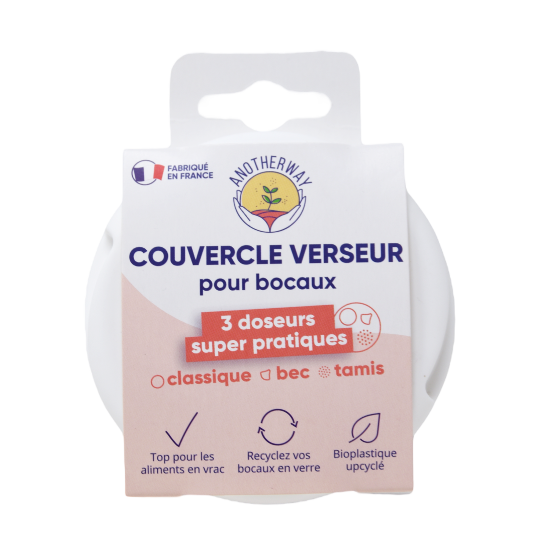 Couvercle verseur universel - Blanc